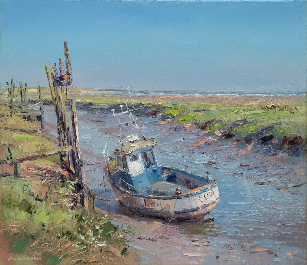 Rex Preston - july morning, thornham harbour, norfolk